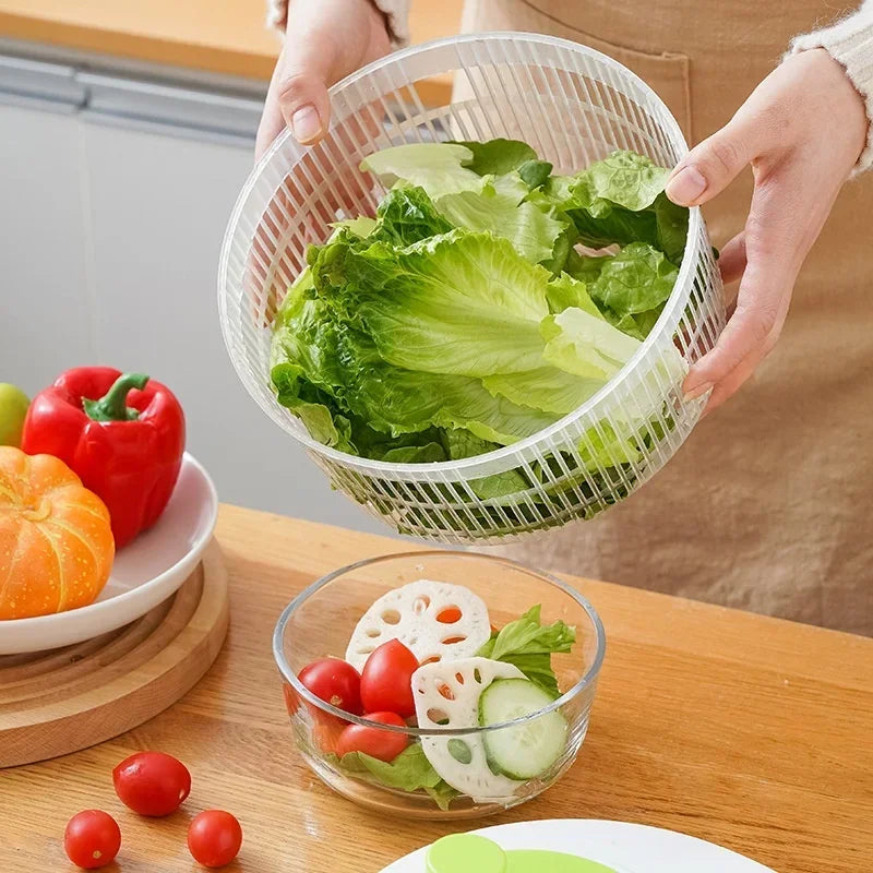 Manual Salad Spinner & Vegetable Dryer