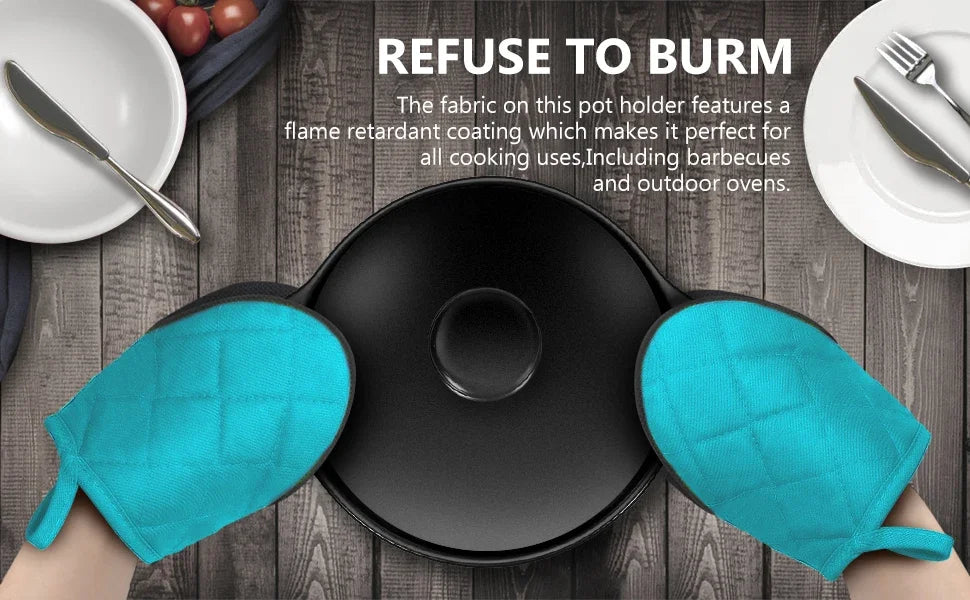 Heat Resistant Oven Mitts