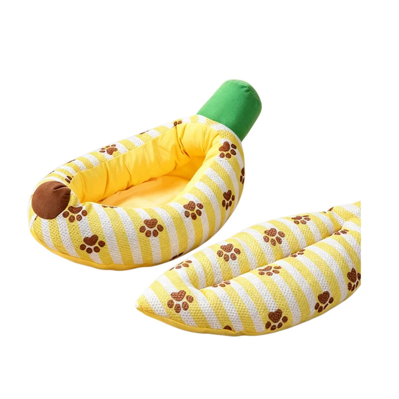 Summer Banana Cooling Pet Bed Mat