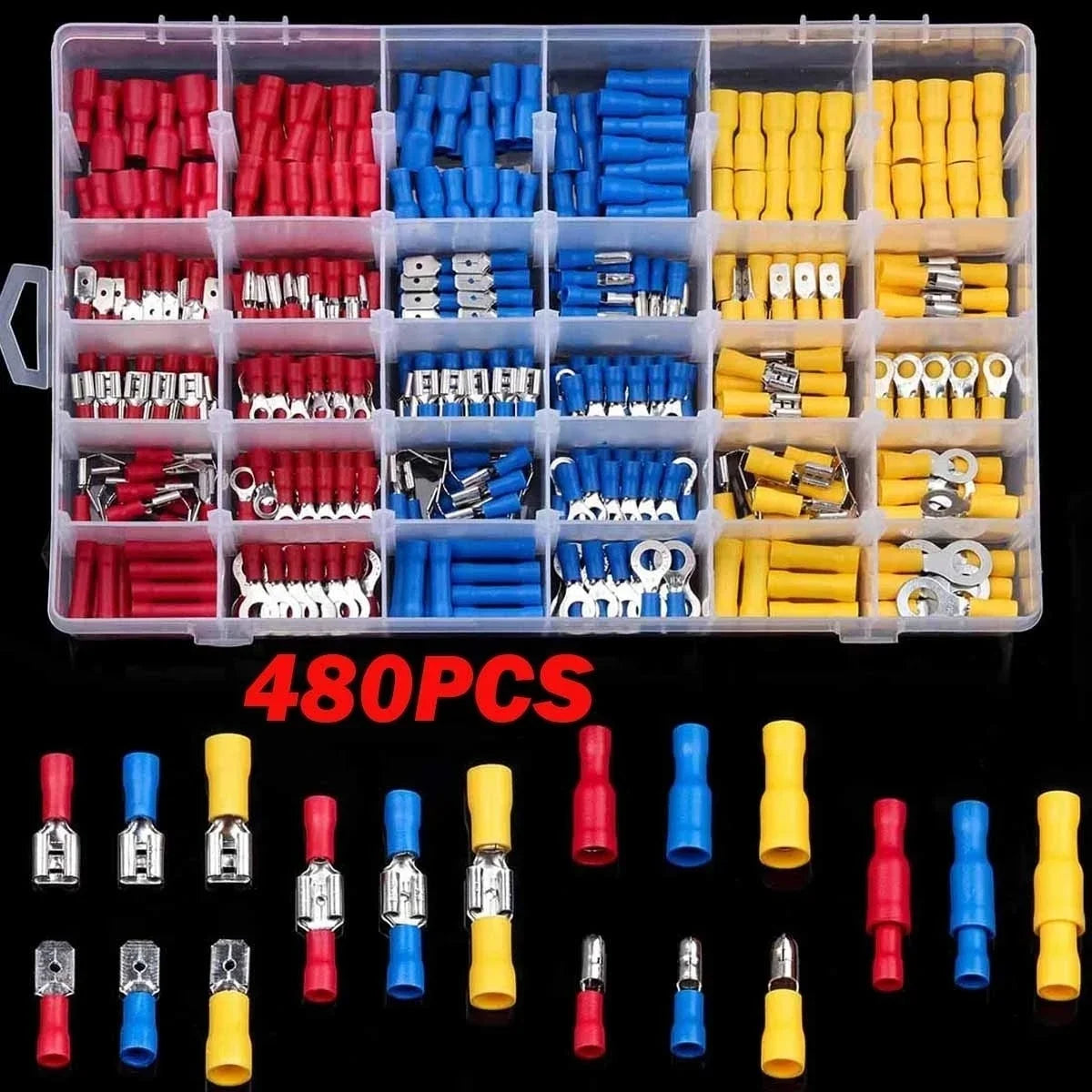 Insulated Wire Connector & Crimp Terminal Kit