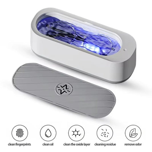 Portable 45kHz Ultrasonic Cleaner for Jewellery, Glasses & Dentures