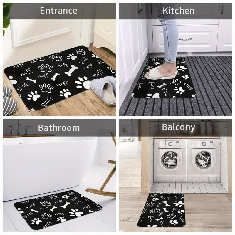 Welcome Door Mat Non-Slip Entryway Rug