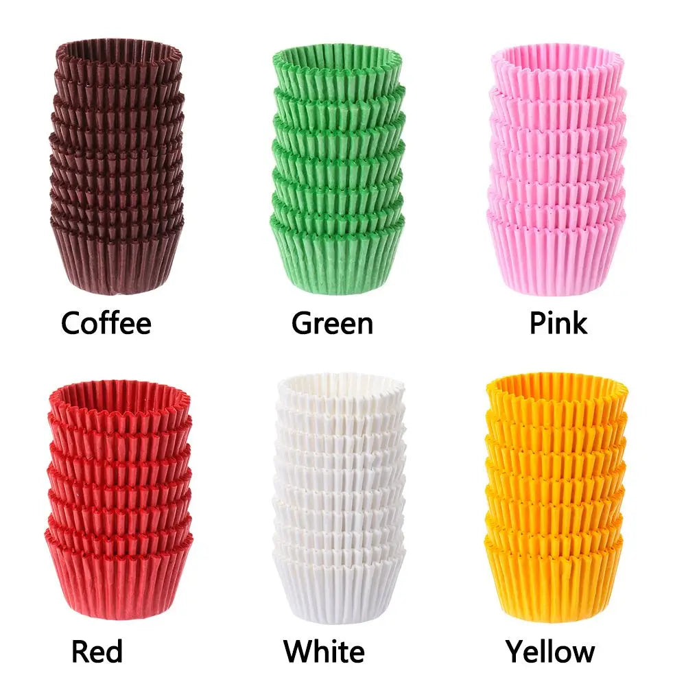 Mini Cupcake Paper Liners – Colourful Baking Cups