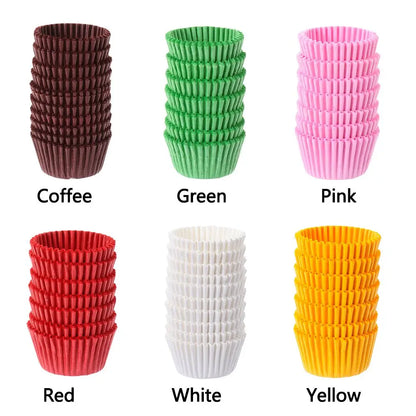 Mini Cupcake Paper Liners – Colourful Baking Cups
