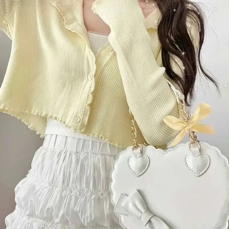 Heart-Shaped Lolita Crossbody Handbag