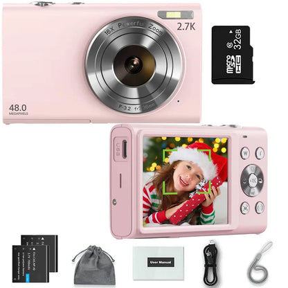 4K Autofocus Digital Camera with 48MP Photos & 2.8” IPS Screen
