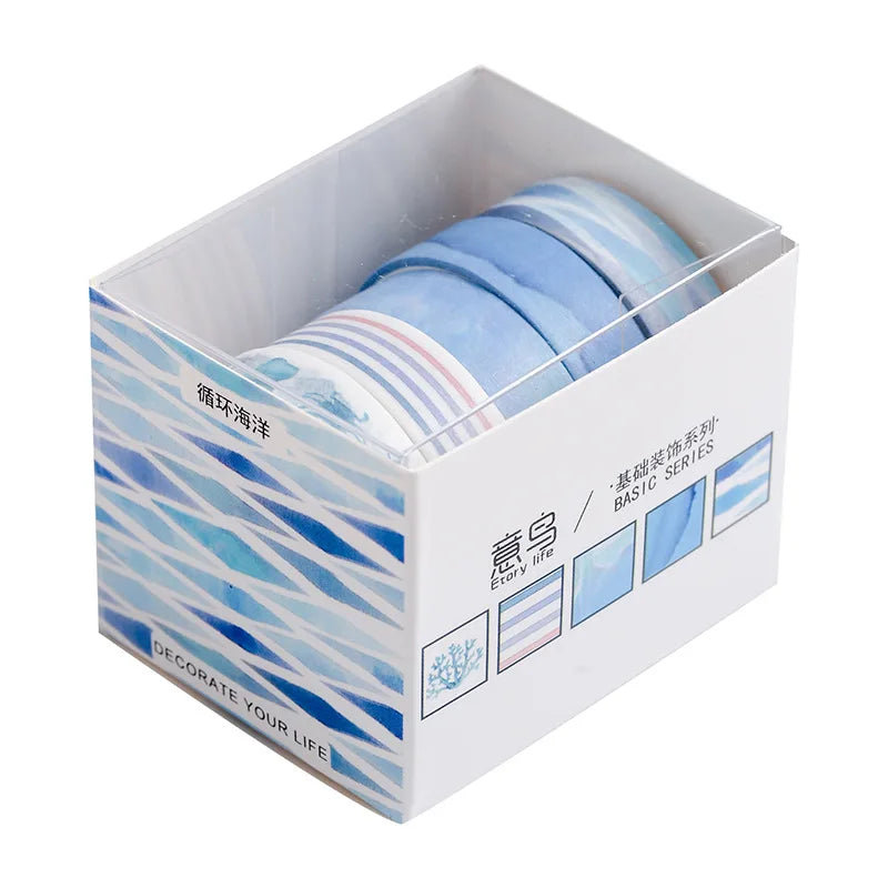 5Rolls/Box Creative Masking Tape Set