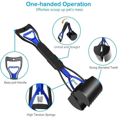 Foldable Long Handle Dog Pooper Scooper