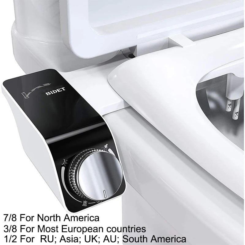 Dual Nozzle Bidet Toilet Seat Attachment