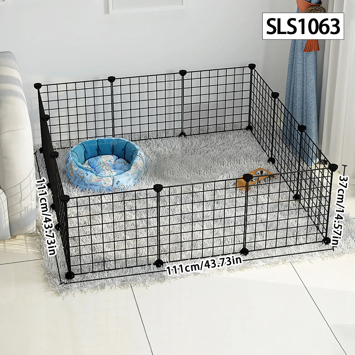 Modular Wire Pet Playpen & Indoor Dog Enclosure