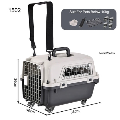 33” Airline-Approved Large Dog Travel Crate