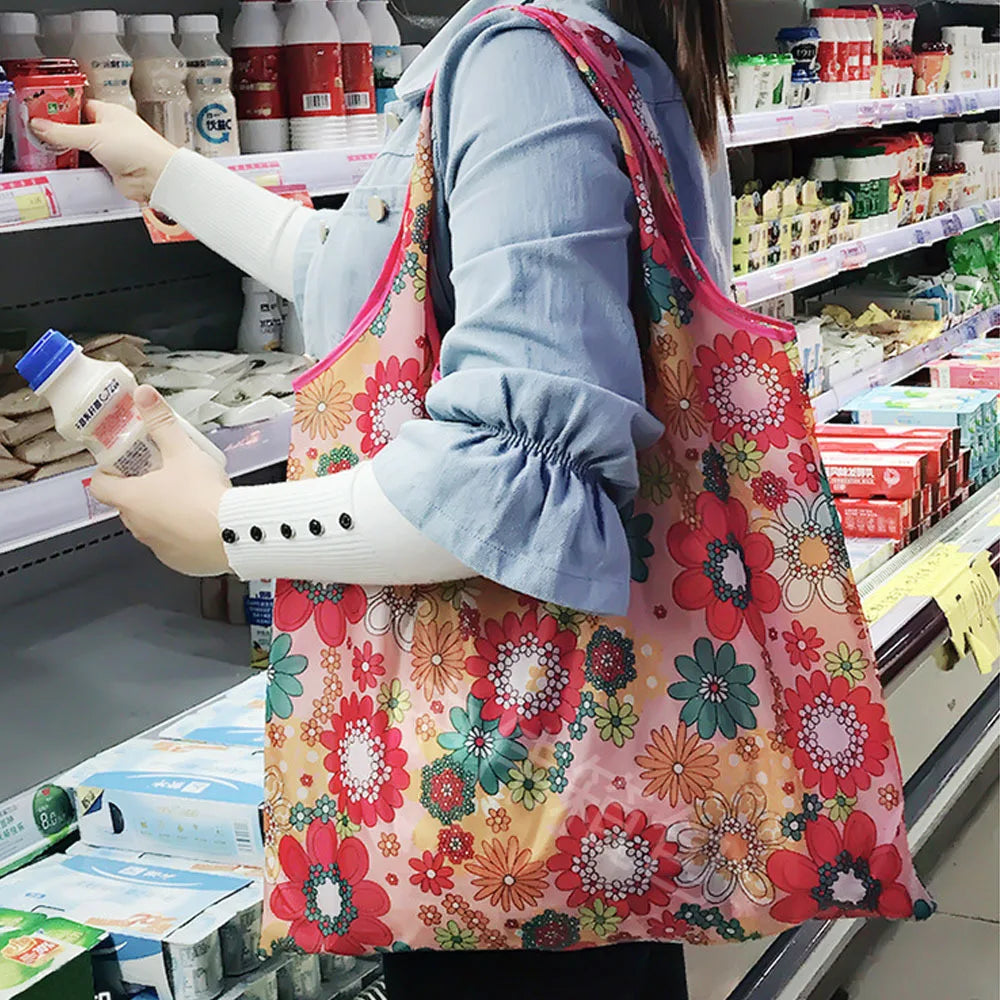 Foldable Reusable Shopping Tote Bag