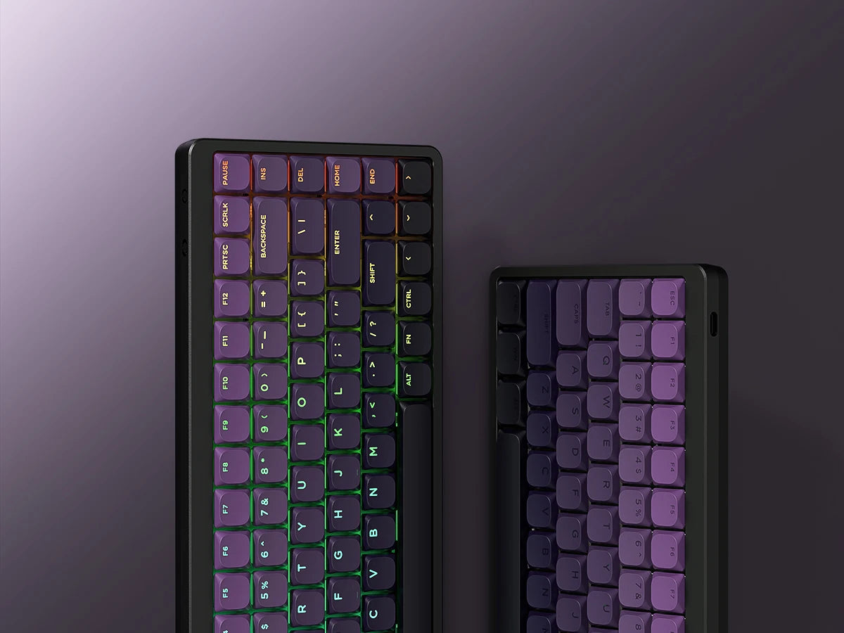 Gradient Purple Low Profile Keycaps