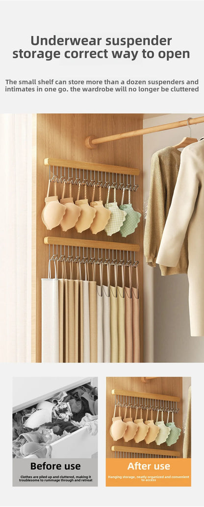 Retractable Wooden Wall Hanger