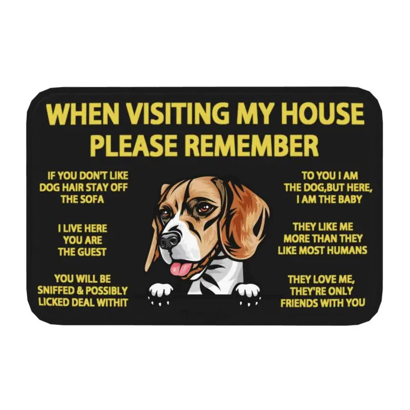 Bull Terrier Non-Slip Door Mat