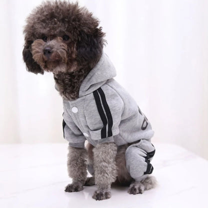 Sport Hoodie Dog Jumpsuit