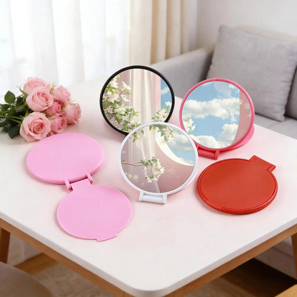 Mini Foldable Round Makeup Mirror