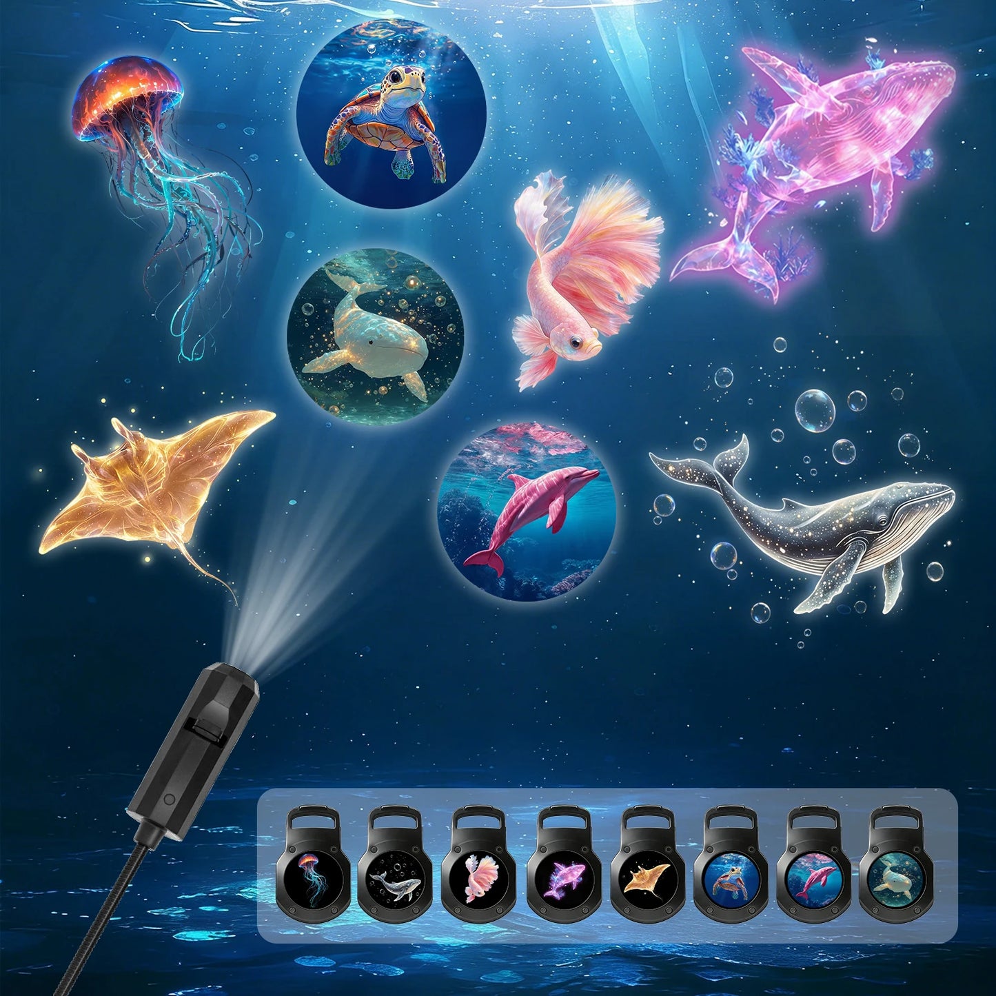 Marine Life Projection Night Light