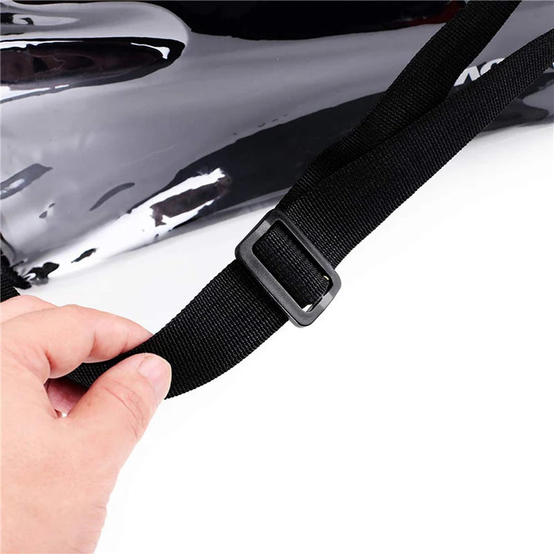 Portable Clear PVC Tote Shoulder Bag