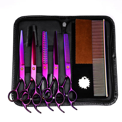 Professional 7 Inch Pet Grooming Scissors Kit