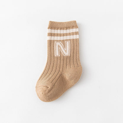 Knit Soft Letter Baby Socks