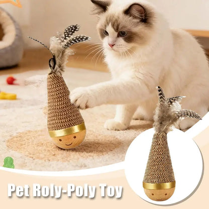 Feather Tumbler Interactive Cat Toy