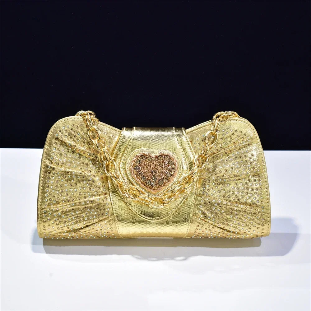 Luxury Rhinestone Evening Clutch Bag