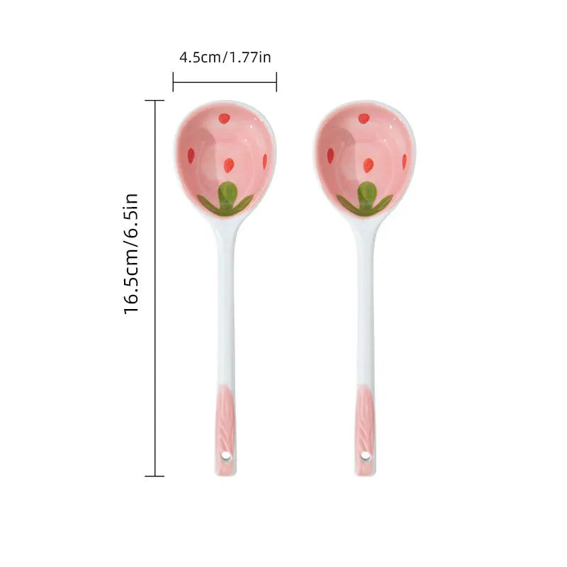 Strawberry Ceramic Spoon