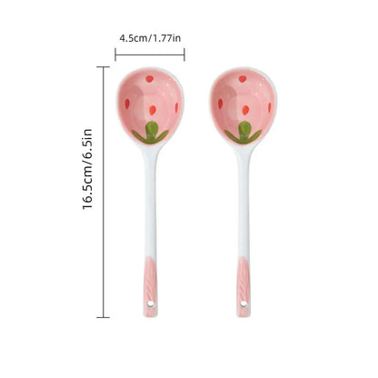 Strawberry Ceramic Spoon