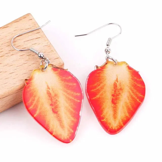 Fruit Vegetables Acrylic Drop Earrings