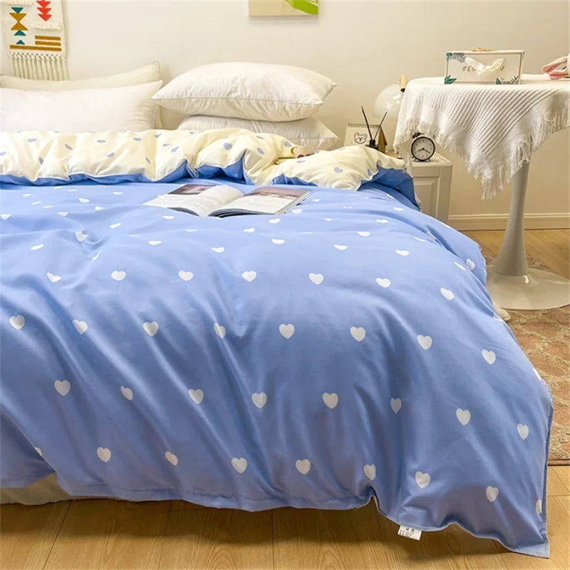 Nordic Heart Printed Duvet Cover