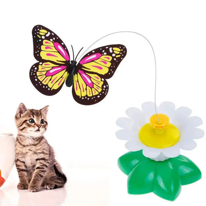 Interactive Rotating Butterfly Cat Toy