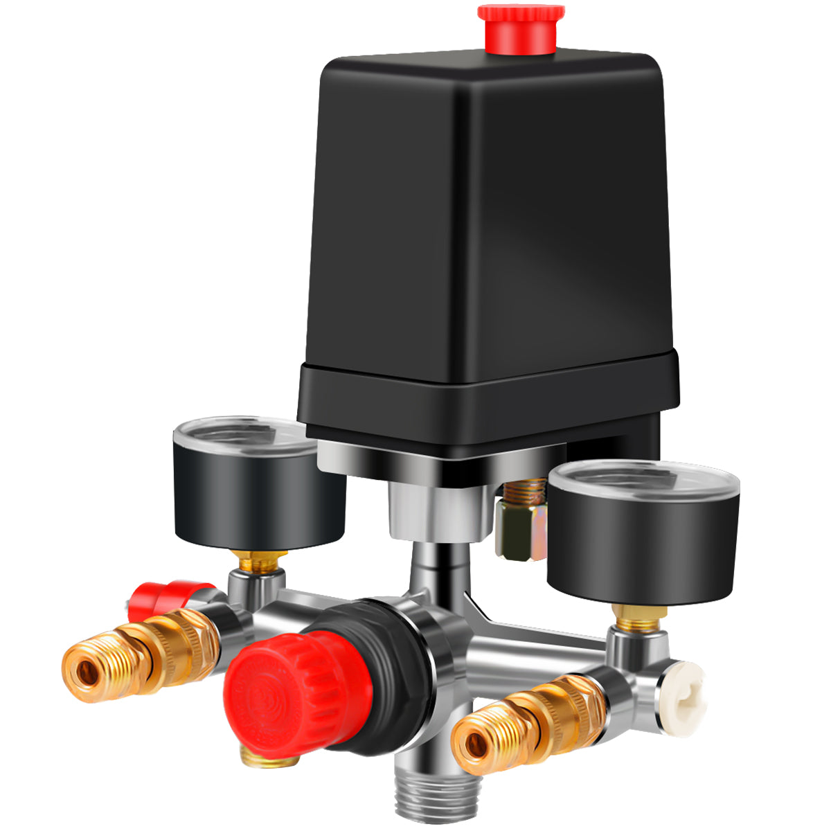 Air Compressor Pressure Switch with Regulator & Gauges