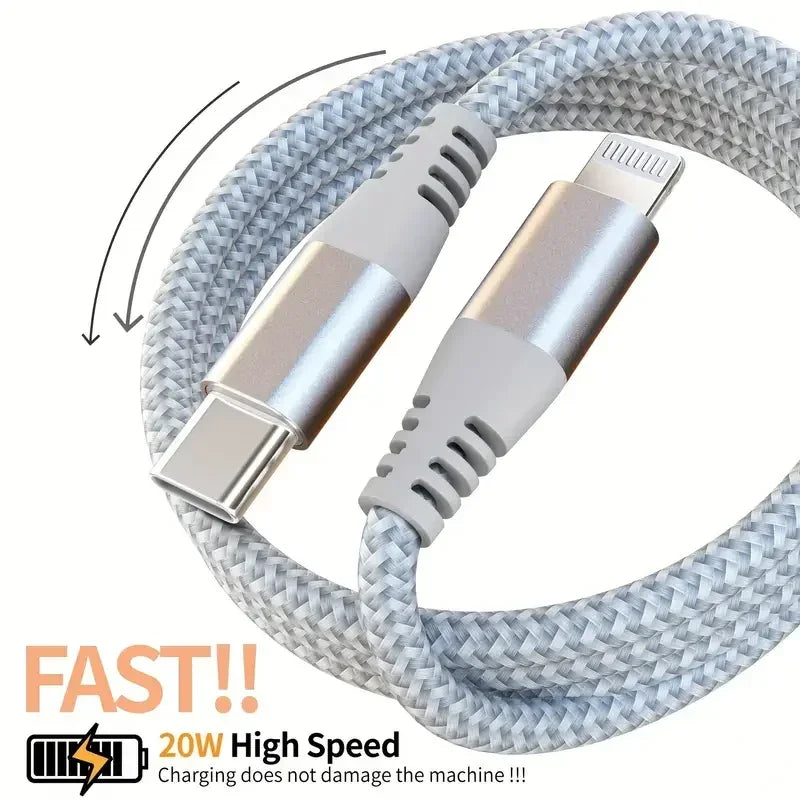 USB-C to Lightning Braided Fast Charging Cable