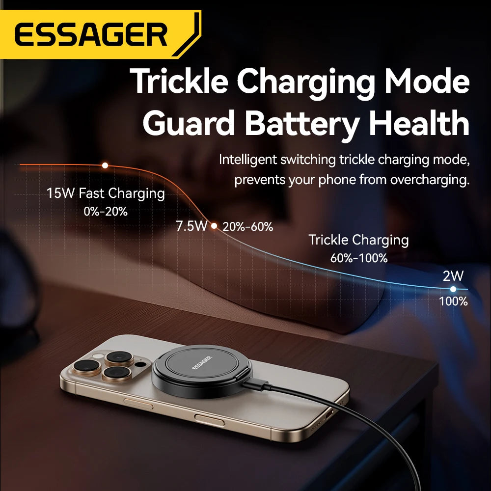 ESSAGER Magnetic Wireless Charger with Phone Holder