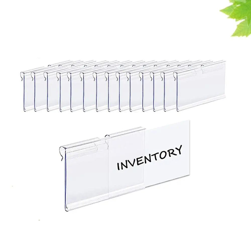 Transparent Plastic Price Tag Holders