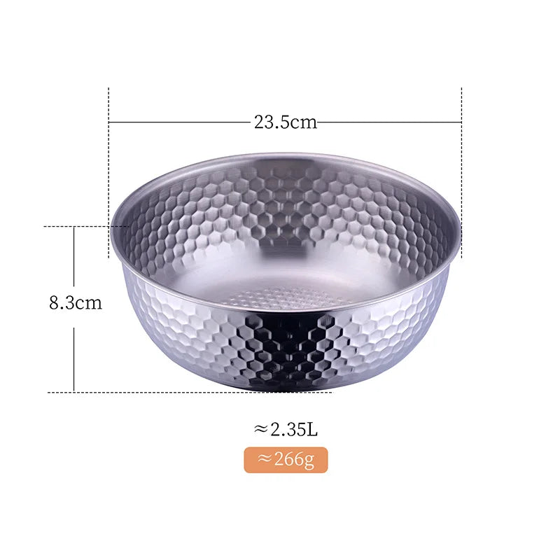 Stainless Steel Fruit Salad Bowl