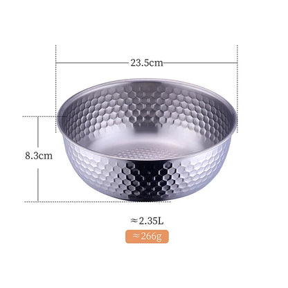 Stainless Steel Fruit Salad Bowl
