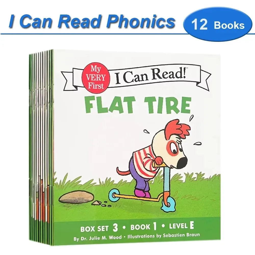 12 Books Set I Can Read Phonics English Picture Books