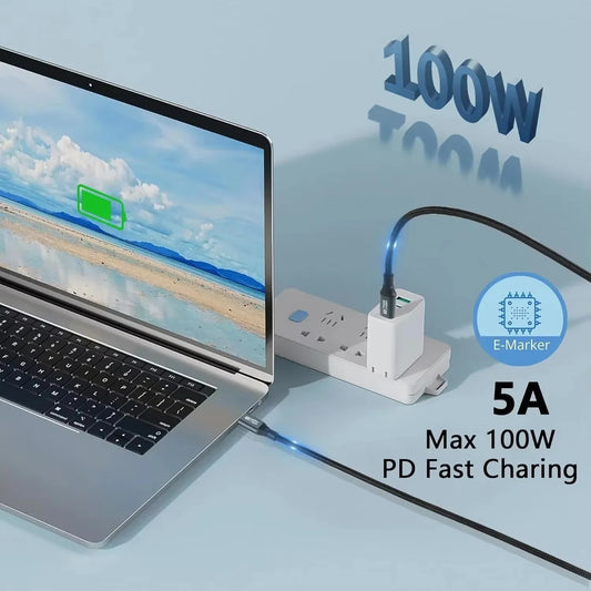USB-C to USB-C 100W PD Fast Charging Cable