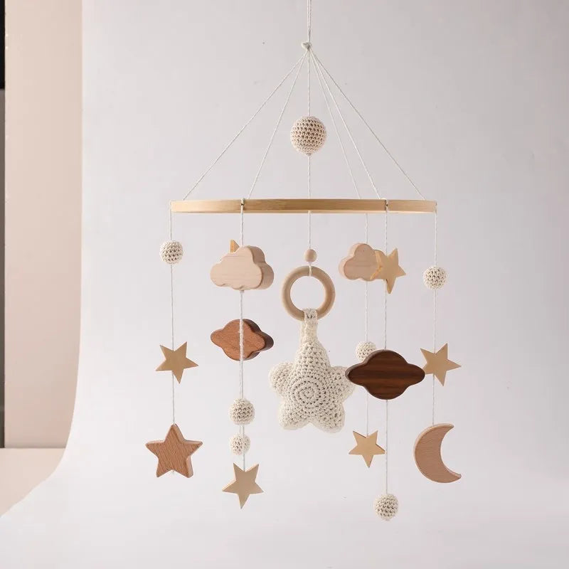 Wooden Baby Crib Mobile