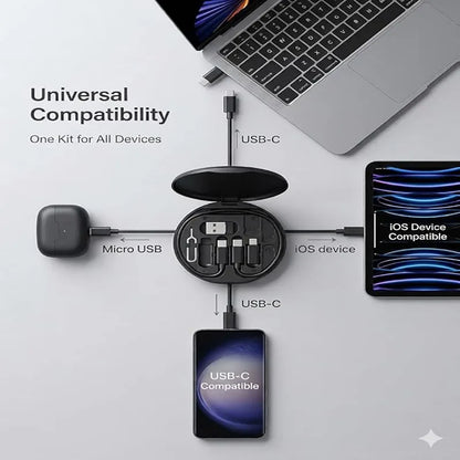 Universal Multi-Port Charging Adapter Cable Kit