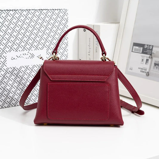Mini Genuine Leather Satchel Crossbody Bag