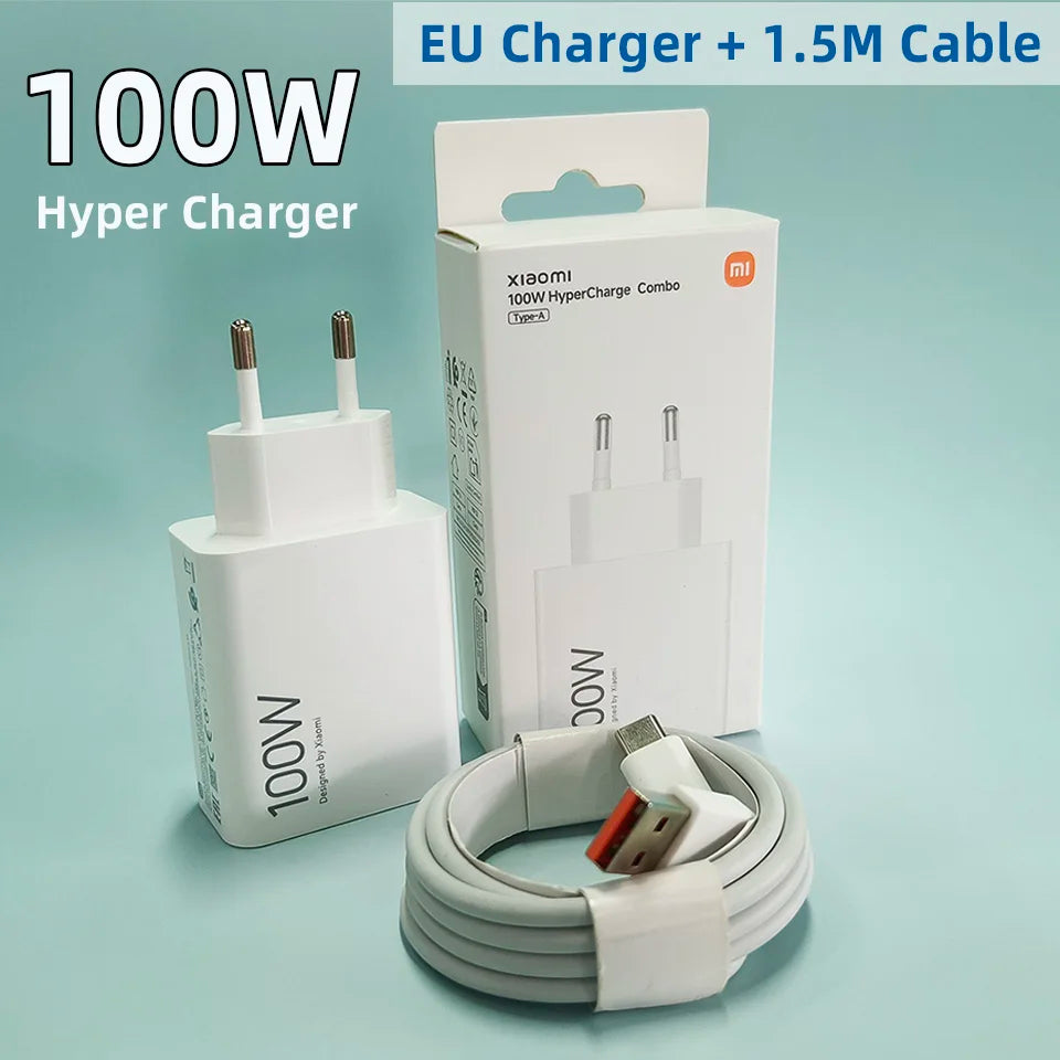 Xiaomi 100W HyperCharge Fast Charger with Type-C Cable