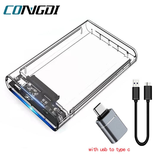 USB 3.0 2.5” SATA HDD & SSD External Enclosure Case