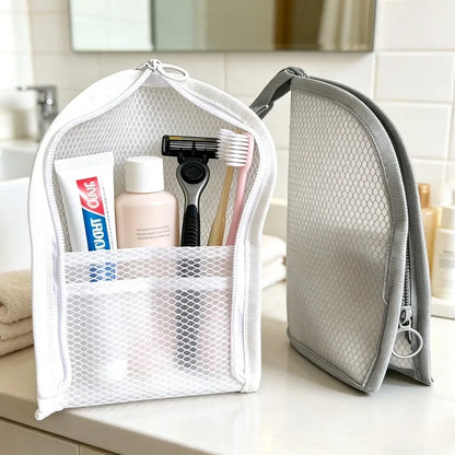 Standing Mesh Toiletry Travel Bag
