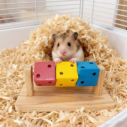 Wooden Hamster Magic Cube Chew Toy