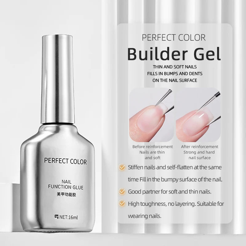 PERFECT COLOR No Wipe Gel Base & Top Coat Set
