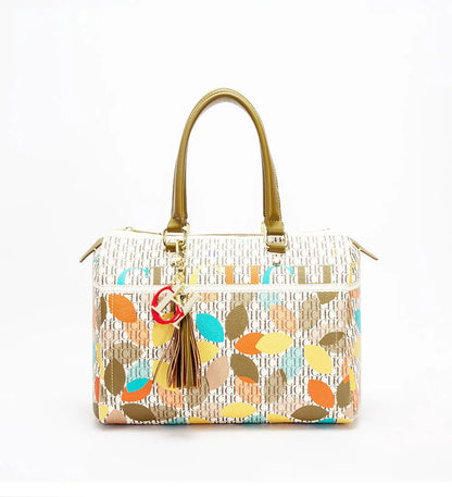 Floral Print Large Capacity Tote Handbag