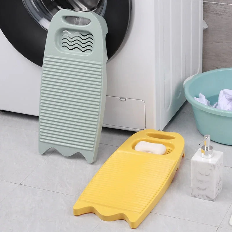 Thickened Hand Wash Laundry Washboard with Soap Holder
